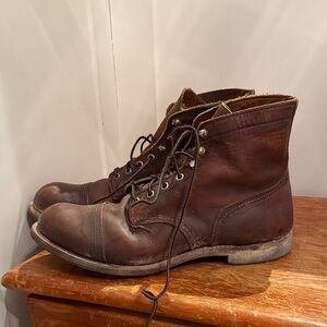 Red Wing Shoes Dark Brown Leather Boots